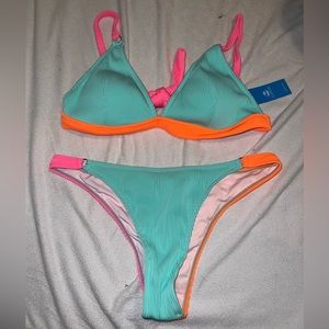 Cupshe color block bikini